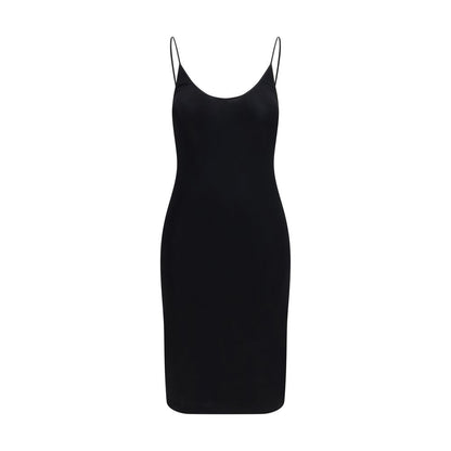 Black Viscose Casual Dress