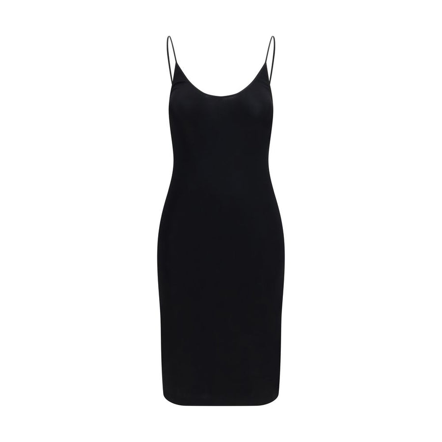Black Viscose Casual Dress