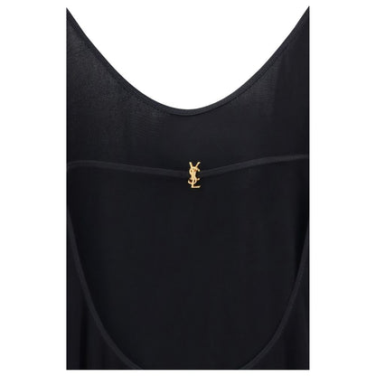 Black Viscose Casual Dress