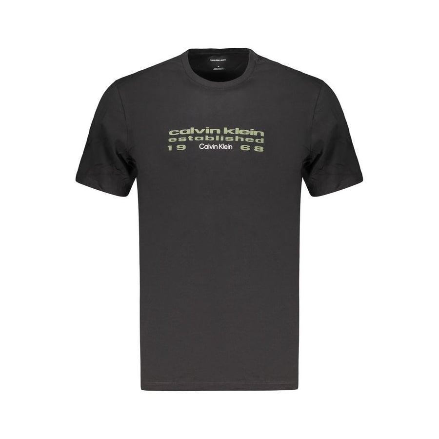 Black Cotton Men's T-Shirt
