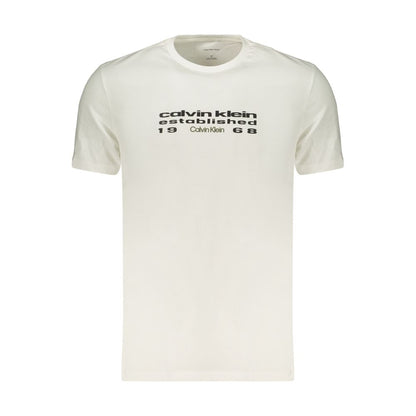White Cotton Men's T-Shirt