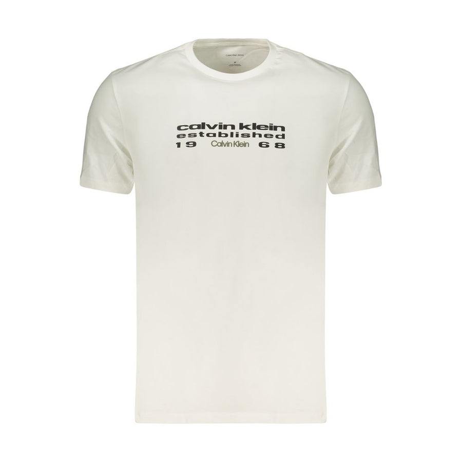 White Cotton Men's T-Shirt