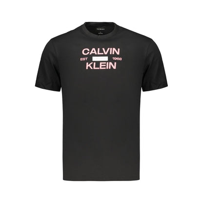 Black Cotton Men's T-Shirt