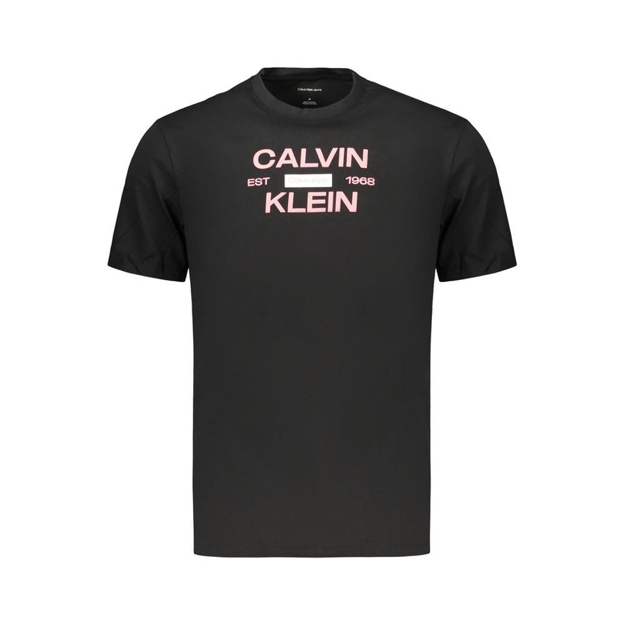 Black Cotton Men's T-Shirt
