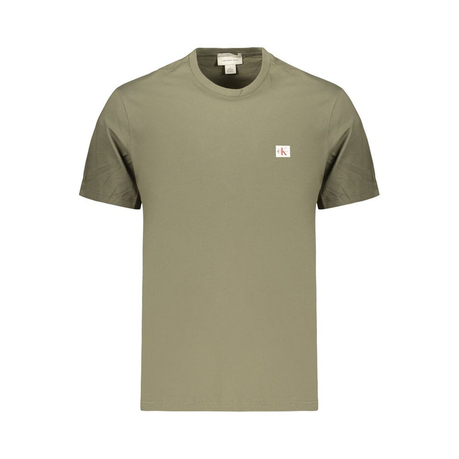 Green Cotton Men's T-Shirt