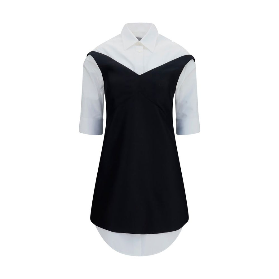 Black Wool Oves Aries Casual Dress