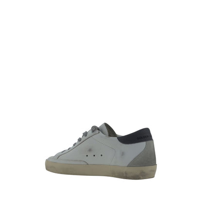 White Goatskin Low Top Sneakers