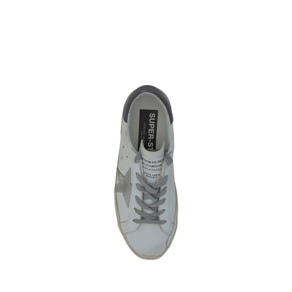 White Goatskin Low Top Sneakers