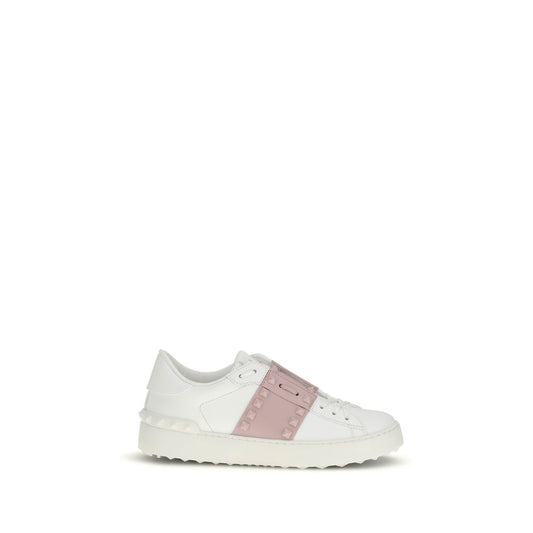 White Calf Leather Bos Taurus Low Top Sneakers