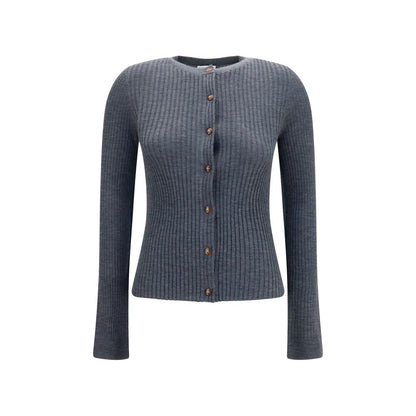 Gray Cashmere Cardigan
