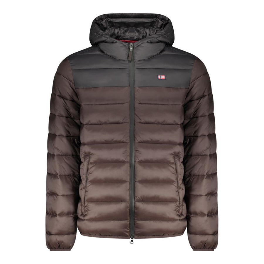 Marrone Poliammide Men's Jacket