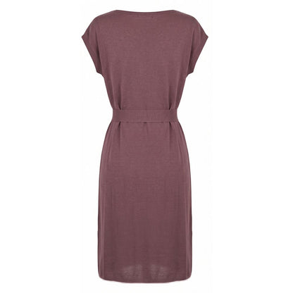 Purple Silk Women Dress