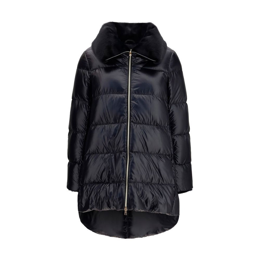 Black Goose Down Full-Length Jacket