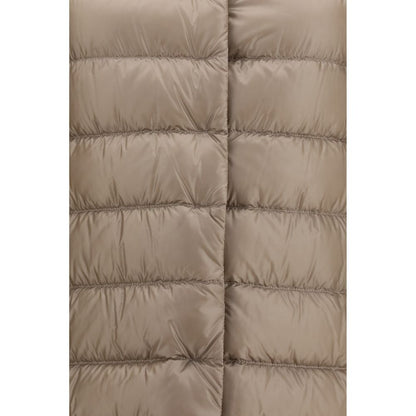 Beige Polyester Full-Length Jacket
