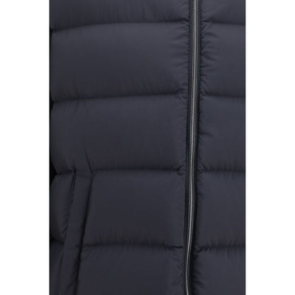 Black Polyamide Full-Length Jacket