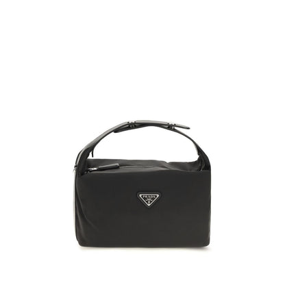 Black Recycled Polyamide Shoulder Bag