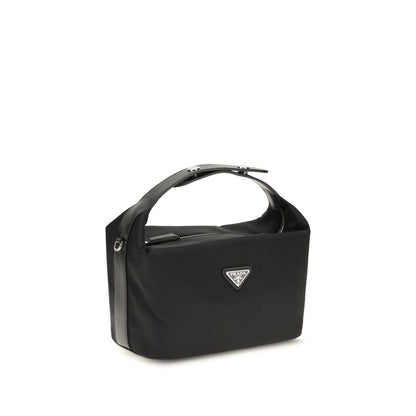 Black Recycled Polyamide Shoulder Bag