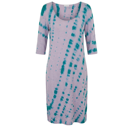 Purple Cotton Women Dress