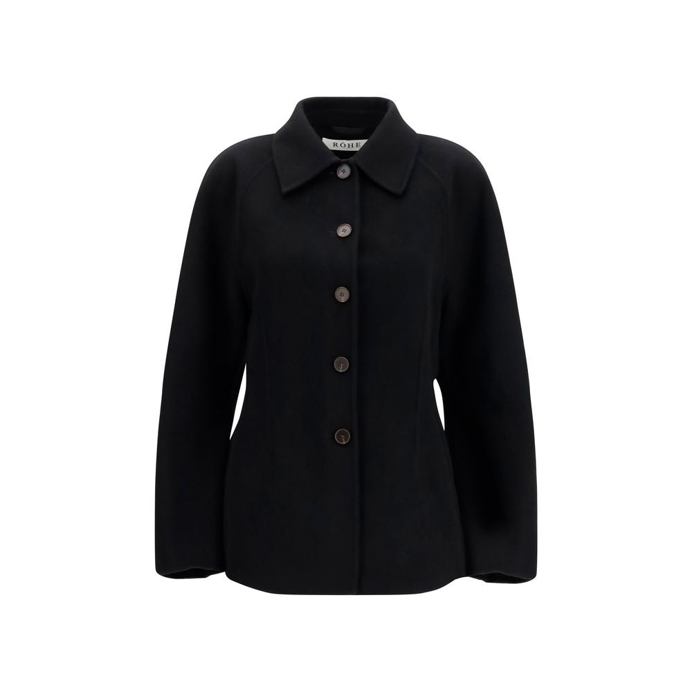 Black Wool Oves Aries Full-Length Jacket