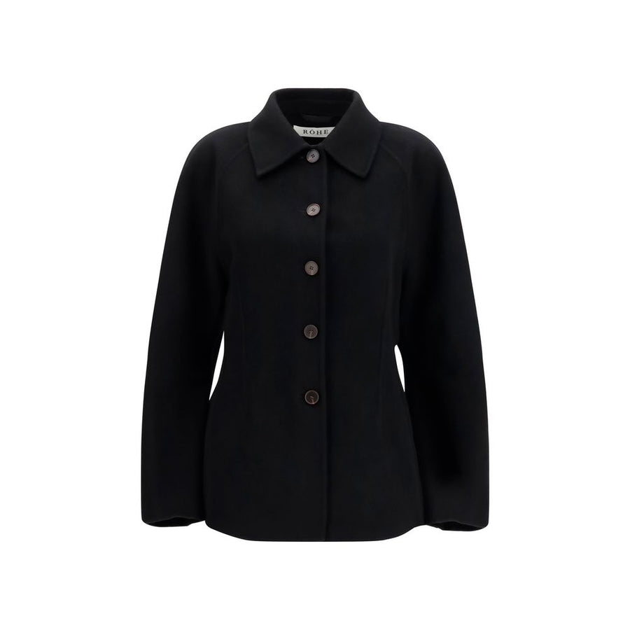Black Wool Oves Aries Full-Length Jacket
