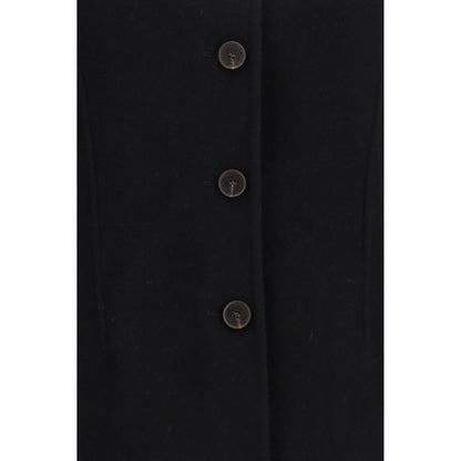 Black Wool Oves Aries Full-Length Jacket