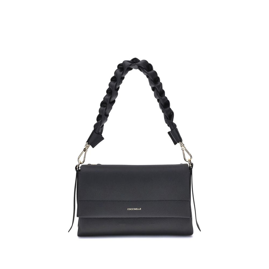 Black Calf Leather Bos Taurus Shoulder Bag