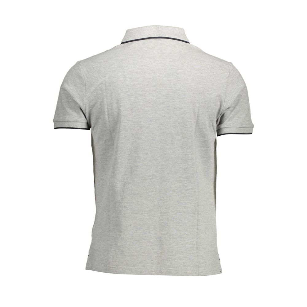 "Grigio Cotton Men Polo Shirt"
