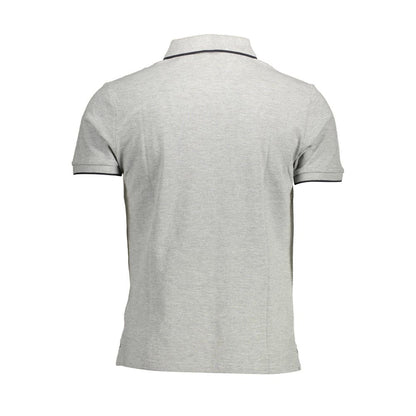 "Grigio Cotton Men Polo Shirt"