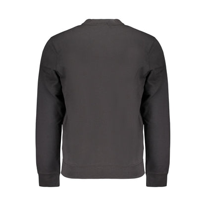 Black Cotton Mens Sweatshirt