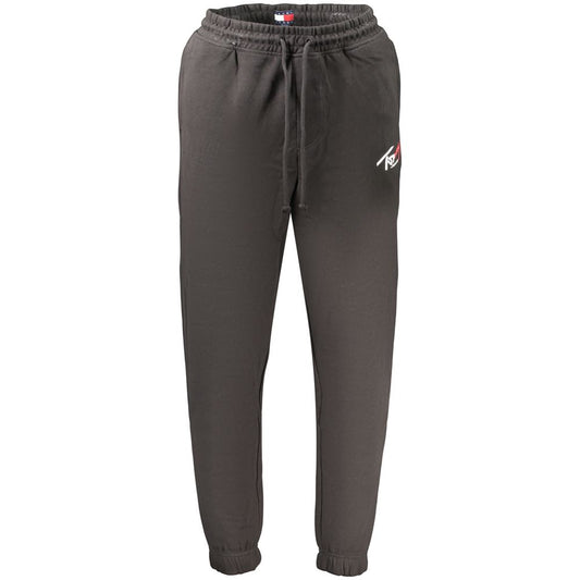 Black Cotton Mens Trousers
