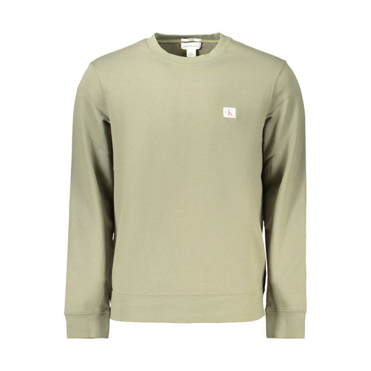 Green Cotton Mens Sweatshirt