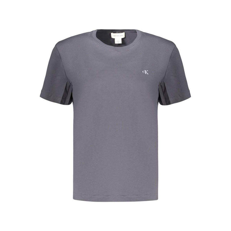 Gray Cotton Women's T-Shirt