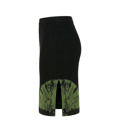 Green Cotton Women Skirt