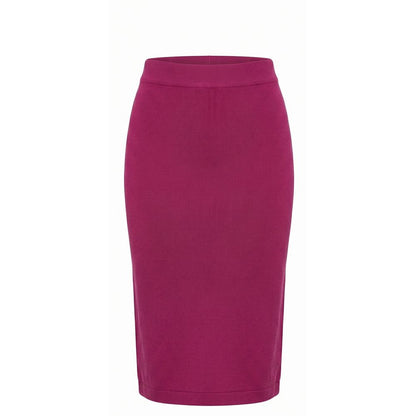 Purple Cotton Women Skirt