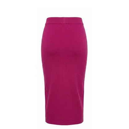 Purple Cotton Women Skirt
