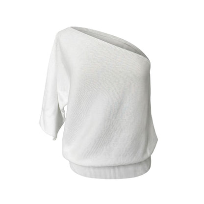 White Cotton Women Sweater
