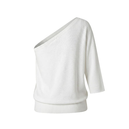 White Cotton Women Sweater