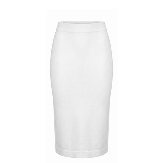 White Cotton Women Skirt