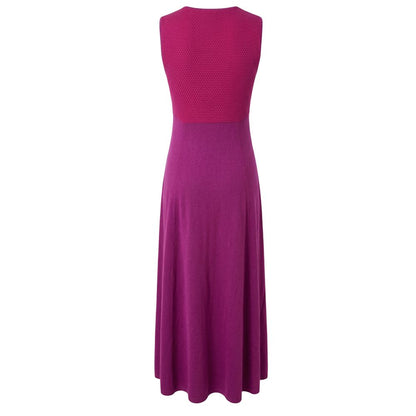 Purple Silk Women Dress