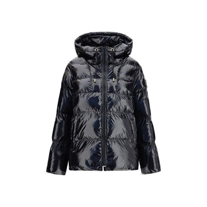 Black Polyamide Full-Length Jacket