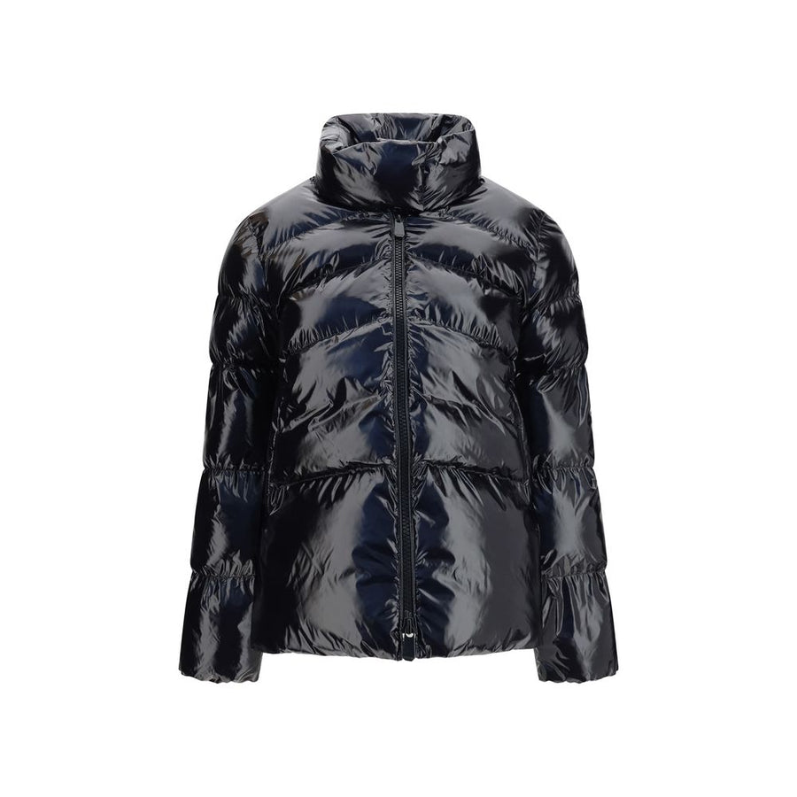 Black Polyamide Full-Length Jacket