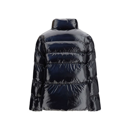 Black Polyamide Full-Length Jacket
