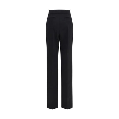 Black Wool Oves Aries Flared Pants