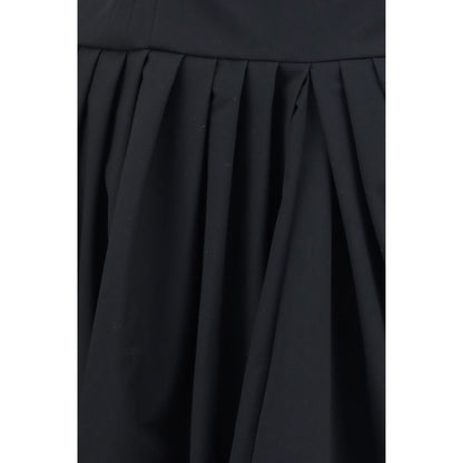 Black Polyester Casual Dress