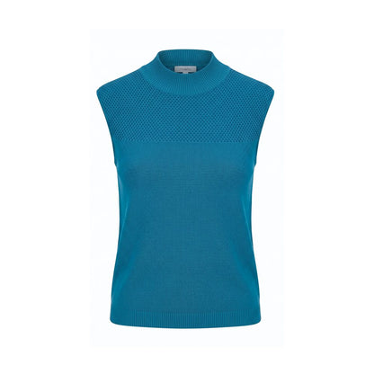 Blue Silk Women Sweater