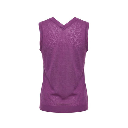 Purple Linen Women Tank