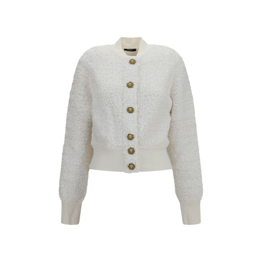 White Viscose Bomber