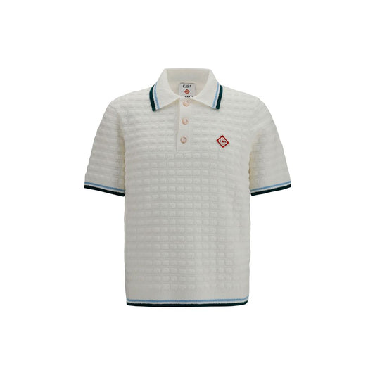 White Cotton Polo Shirt