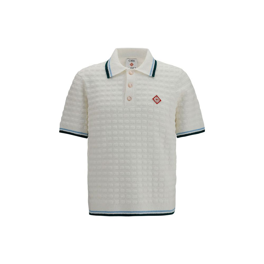 White Cotton Polo Shirt