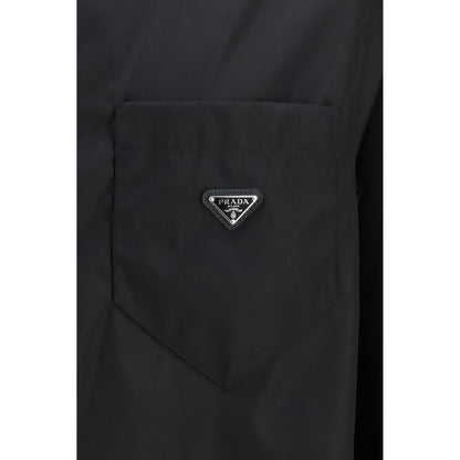 Black Recycled Polyamide Dress Shirt